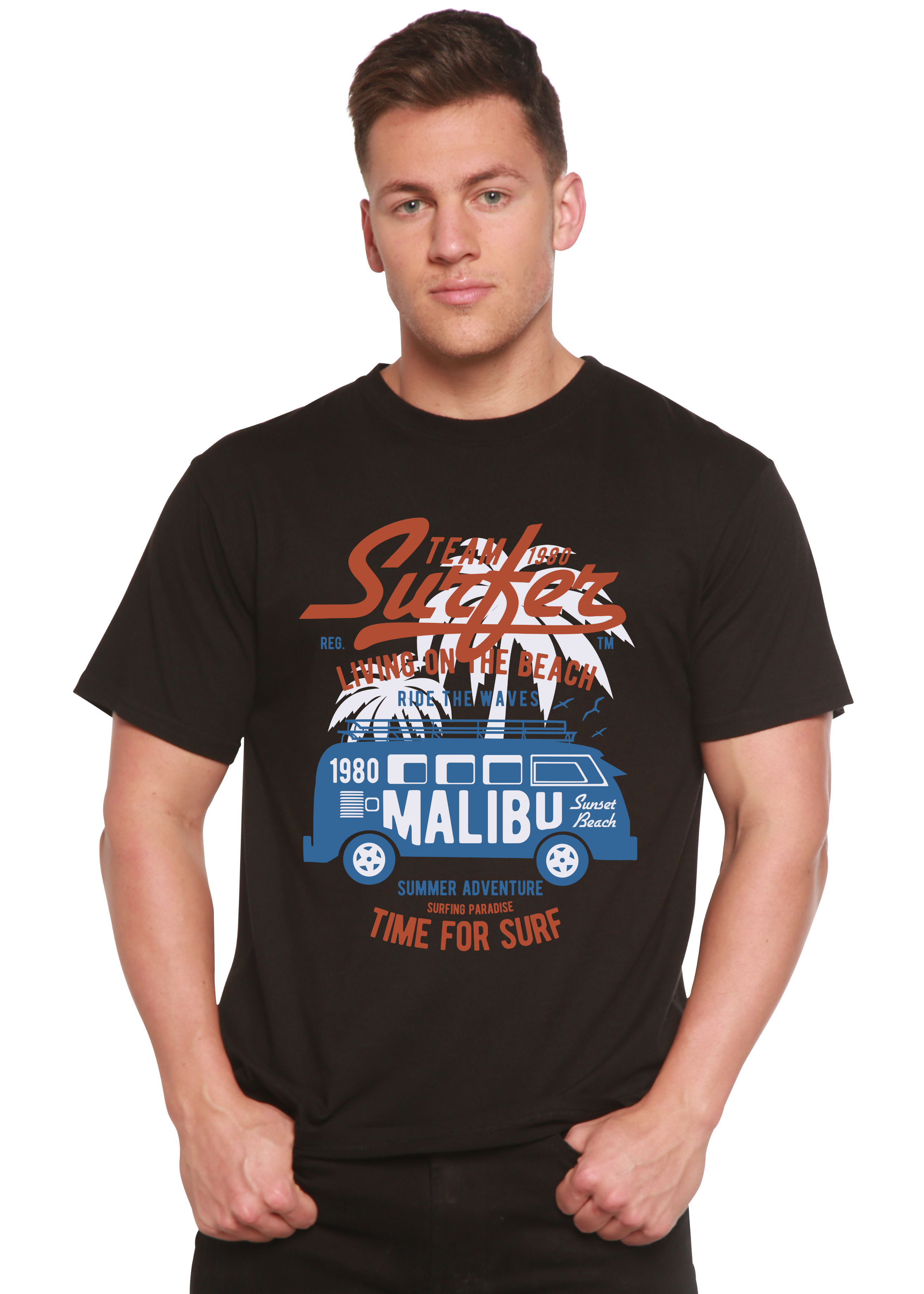 Team Surfer Spun Bamboo® Men's Bamboo Viscose/Organic Cotton Short Sleeve Graphic T-Shirt
