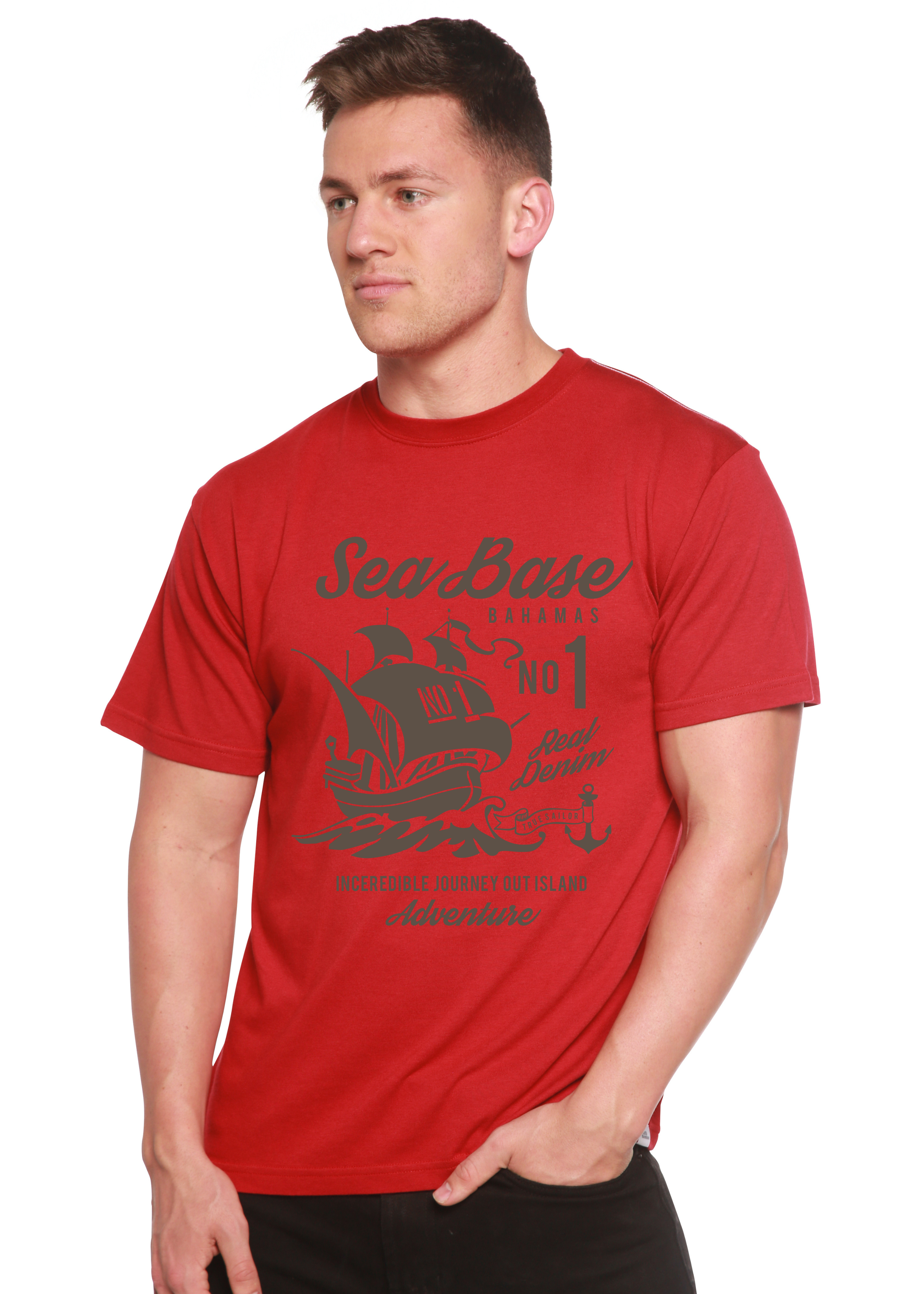 Sea Base Spun Bamboo® Men's Bamboo Viscose/Organic Cotton Short Sleeve Graphic T-Shirt