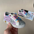 Purple Ice Cream Print Star Sneakers