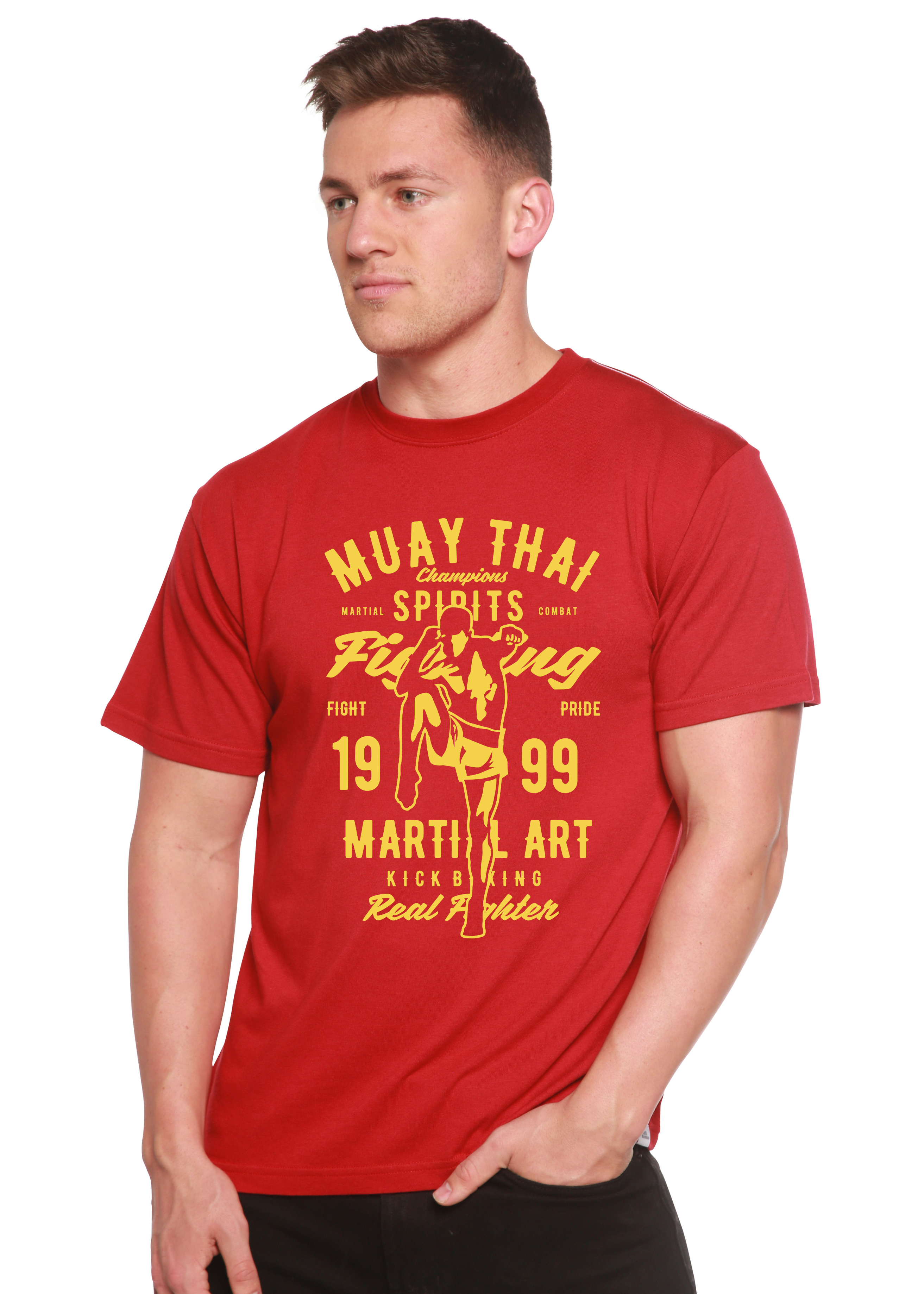Muay Thai Spun Bamboo® Men's Bamboo Viscose/Organic Cotton Short Sleeve Graphic T-Shirt