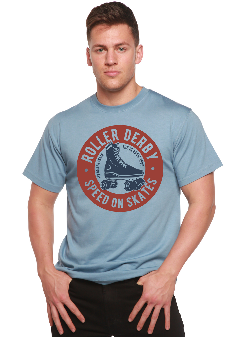 Roller Derby Spun Bamboo® Men's Bamboo Viscose/Organic Cotton Short Sleeve Graphic T-Shirt