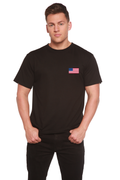 American Flag Men's Bamboo Viscose/Organic Cotton Short Sleeve Graphic T-Shirt