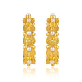 Honeysuckle Hoop Earrings - Pearl