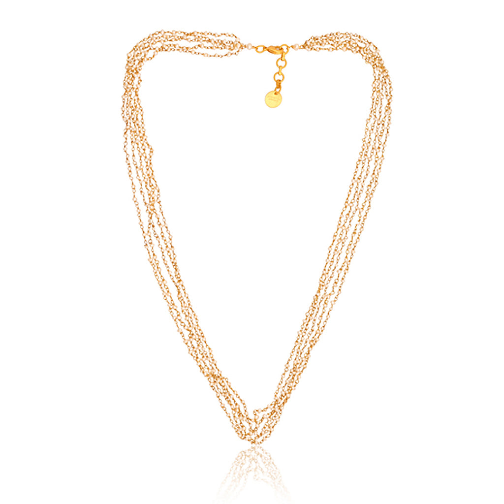 Stay Golden Necklace - Pearl