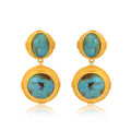 Island Hopping Drop Earrings - Turquoise