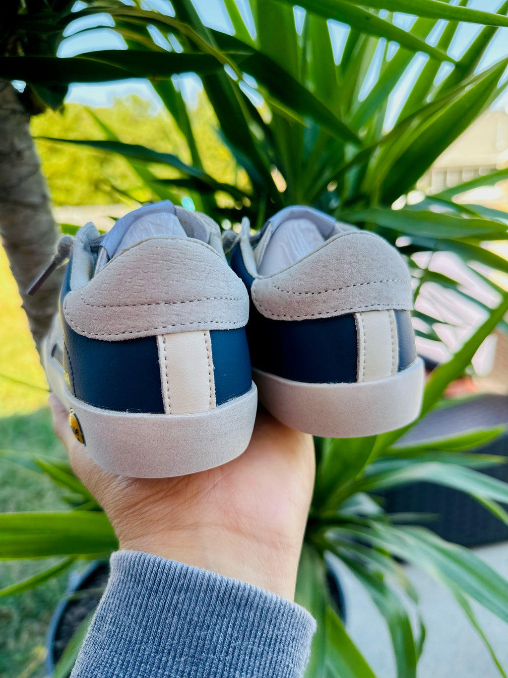 Blue with Grey Star Sneakers