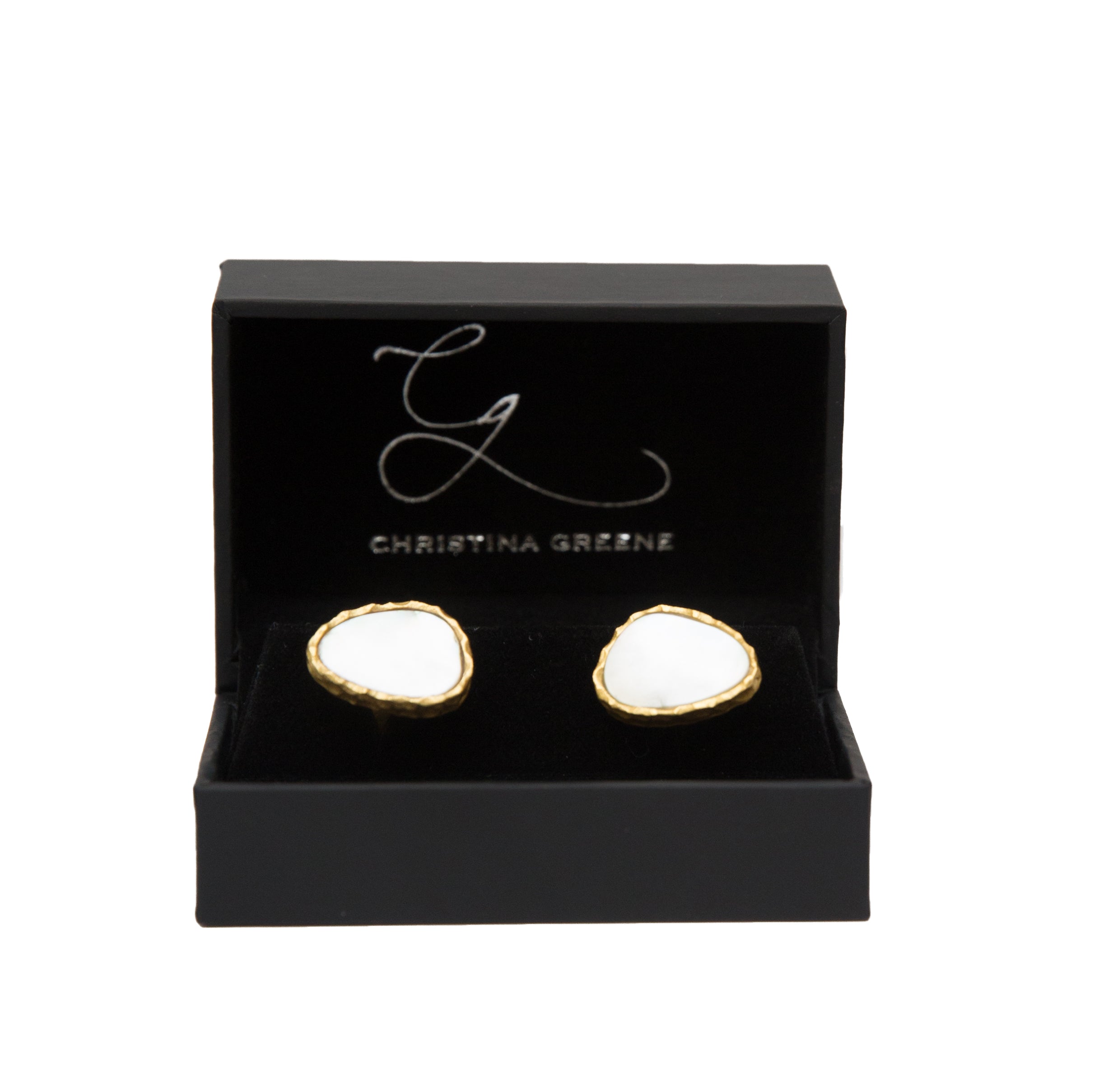 Men's Cufflinks Set - Pearl